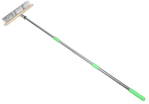 Luxshiny Heavy Cleaning Brush Deck Stainless Boat Wire Duty with Steel Ergonomic Long Handle and for Effective Maintenance Marine