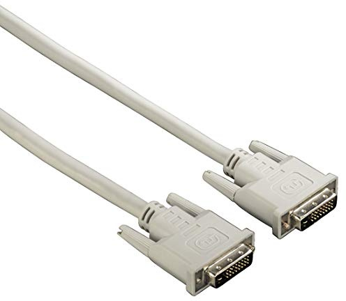 Hama 20156 Pack 10 Kabel DVI Dual Link männlich/männlich 1,8 m schwarz/grau