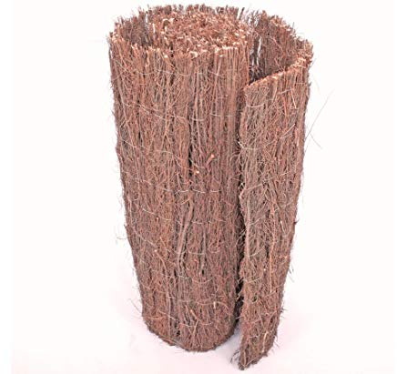 bambus-discount.com Heidekrautmatte Sichtschutz Heidematte Lyon 175 x 300cm - Natürliche, stabile und rustikale Sichtschutzmatte 1,75m x 3m