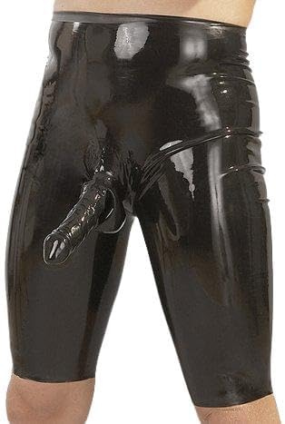 Latex Herren-Radler mit Penishülle - Gr. M
