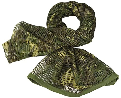 LOOGU Netzschal Taktischer Tarnnetz Schal für Sport und Freizeit und vielen Outdoor-Aktivitäten Tarnmuster Design- Größe 190 x 90cm