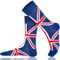 Mysocks Calcetines Hasta la Pantorrilla Para Hombre Bandera británica