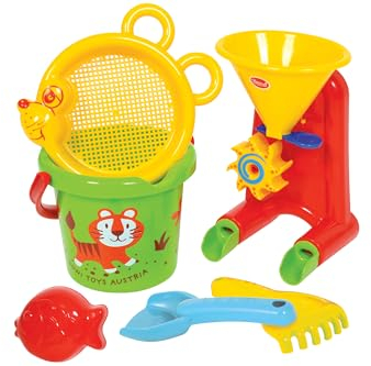 Gowi 558-39 Sand Set Tiger, 6teilig, Sandkästen und Sandspielzeug