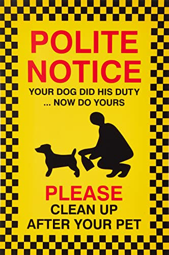 2 No Fouling Dog Signs 200mm x 300mm - Rigid Plastic (DF.09F-RP)
