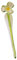 CRISTALICA Narzisse weiß Blumen 15-17cm Glas Blüten Figur Kunstblumen Dekoration Geschenk