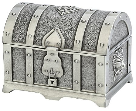 Wal Vorne Antik Klein Piraten Schatzkiste Pirat Schatztruhe Hochzeit Schmuck Box