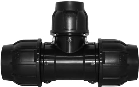 Gebo Plast T-Stück reduziert PE Klemmfitting Abzweig Klemmverbinder (40 x 32 x 40 mm)