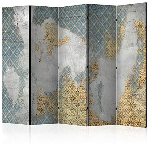 decomonkey Paravent Raumteiler Innen Vintage, 225x172 cm, 5-teilig, Muster