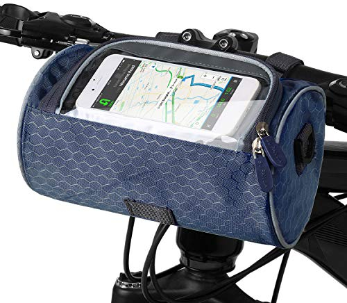 Lixa-da Fahrrad Lenkertasche wasserdichte Fahrradtasche mit Touchscreen PVC-Sichtfenster, Umhängetasche Multifunktionale Fahrradtasche für Fahrräder Vorne Fahrradpackung