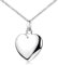Materia Herz Anhänger Silber 925 klein mit Kette KA-272-Silber_K97-50