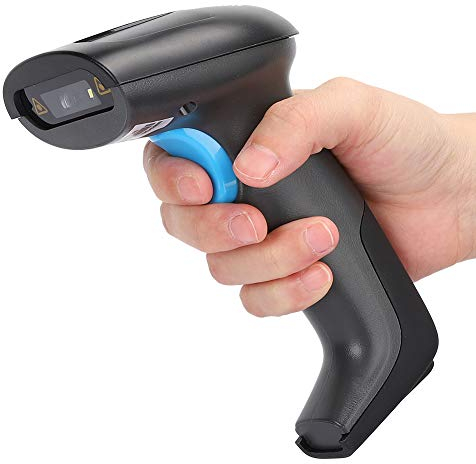 2D-Barcode-Scanner, Handheld 1D 2D-Drahtloser QR-Code-Scanner USB-Schnurloser Barcode-Leser mit Datenleitung, für Mobile Zahlungen, Geschäfte, Supermärkte(YHD-6200W)