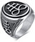 XUANPAI Seal des Satans Symbol Leviathan Kreuz Satanic Band Siegelring für Männer Jungen, Talisman Amulett Schmuck, Größe 64(20.4)