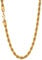 U7 Collana Catena Corda da Uomo Placcato Oro 18K, Larga 6 mm, Collana Grande Grossa alla Moda per Ragazzo, Stile Punk Rock Hip Hop, Confezione, 60 cm, Regalo Natale per Ragazzo