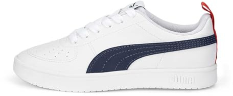 PUMA Rickie Jr Sneaker, White-Peacoat, 36 EU