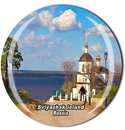 Sviyazhsk Island Russia Kühlschrankmagnet Kristall Touristen Souvenir Geschenkkollektion Kühlschrank Magnetischer Aufkleber