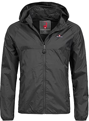 Höhenhorn 27J23 Rigi Herren Regen Jacke Outdoor Rain Freizeitjacke Schwarz XXL