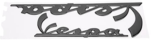 Aramox Motorrad-Abzeichen-Aufkleber, Motorrad-Emblem-Aufkleber, 3-dimensionaler Aufkleber für GTS300 LX125 LX150 IE Sprint Primavera 300 LX LXV Super(Schwarz)