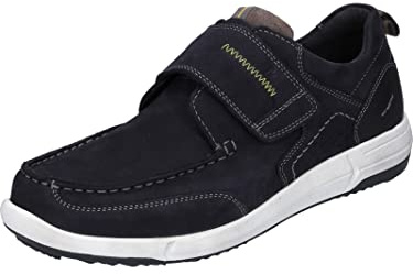 Josef Seibel Herren Kletthalbschuhe Enrico 24,Weite G (Normal),Wechselfußbett,Freizeitschuhe,Sportschuhe,Indigo-Kombi,50 EU