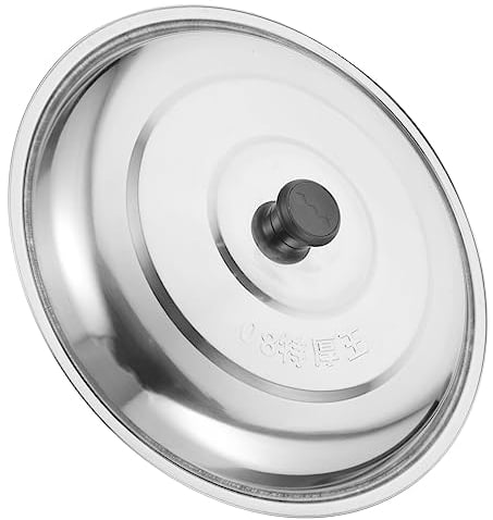 Cabilock Universal Lid - Pots Lid Cover Stainless Steel Lid Fits All 8 Inch to 14 Inch Pots/Pans/Woks