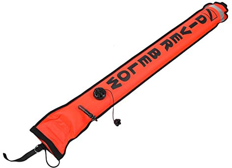 5ft Inflatable SMB Signal Buoy Signal Buoy Accessory, Diving Flag High Visibility Inflatable Buoy Diving Accessory