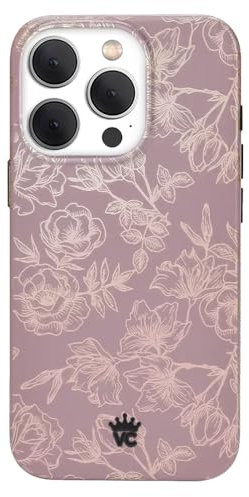 VELVET CAVIAR for iPhone 15 Pro Max Case Flowers Floral - Compatible with MagSafe - 10ft Drop Tested - Purple, Rose Gold