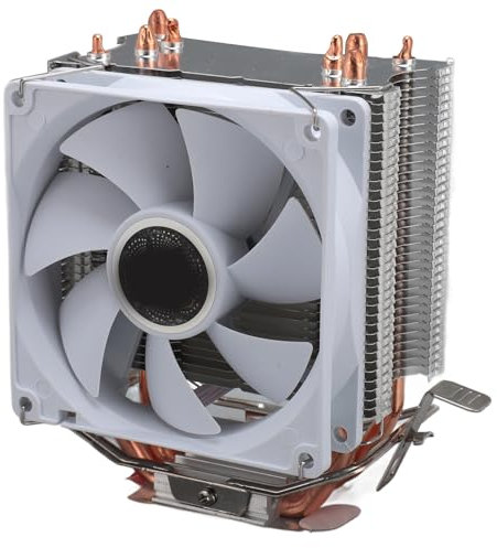 CPU Cooler 4 Heat Pipes Quiet Single Fan, Hydraulic Fan, Compatible with Intel 775 1150 1151 1155 1156 1200 1700 1356 1366 and for AMD AM1 AM2 AM2+ AM3 AM4