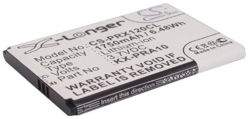 1750mAh/6.48Wh Ersatzakku kompatibel mit Panasonic KX-PRX110, KX-PRX110GW, KX-PRX120, KX-PRX120GW, KX-PRX150, KX-PRX150GW, KX-PRA10