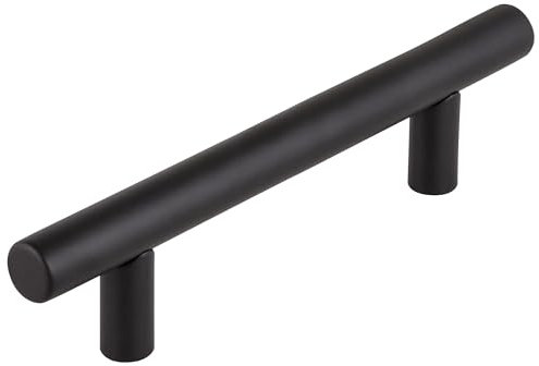 Design House Massiver Schrankgriff, 96 mm, mattschwarz, 5 Stück