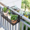 Fdit Balkon-Blumenregal, Blumenregal, Verschönert Jeden Innen- und Außenbereich für Hotel, Bar, Haus, Garten, Dekoration, Einkaufszentrum, Büro