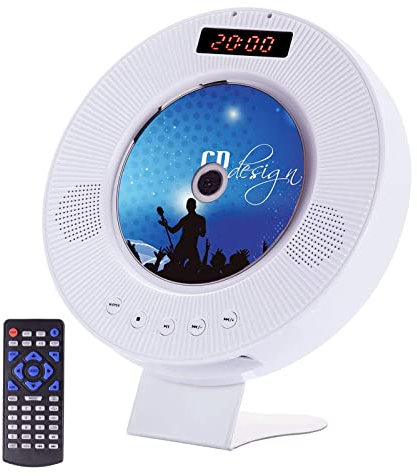 Tragbarer CD/DVD-Player mit Bluetooth, mit HDMI-AUX-Eingangs-/Ausgangsfunktion, Sync-TV-Projektor, FM, Discs Aller Regionen, SD-Karte, USB-Disk