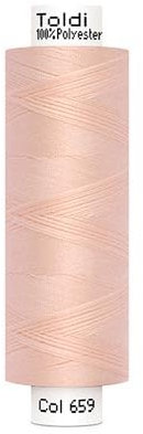 Stofftreff Santi Nähgarn TOLDI Nähgarn à 500m - Allesnäher Garn No.120 Hochwertiges Universalnähgarn (Zartrosa)