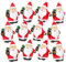 Logbuch-Verlag 12 Weihnachtsmann Santa Figuren Nikolaus Dekofigur mini Geschenk Nikolaustag Weihnachten rot weiß 3,5 cm