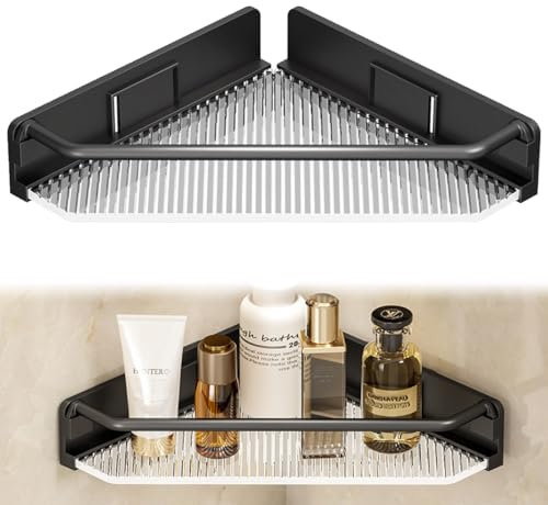 XPEX accessori bagno mensola doccia mensola doccia senza foratura Mensola da Doccia Angolare Portasapone Doccia Senza Foratura