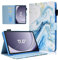 Case for Galaxy Tab A9+/A9 Plus 11 Inch 2024 (SM-X210/X216/X218), AUSMIX PU Leather Folio Cover Multi-Angle Stand with Auto Wake/Sleep Case for Samsung Galaxy Tab A9 Plus/A9+ Tablet,Blue Marble