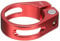sourcing map Bike Seat Post Clamp 34.9mm Clip Aluminum Alloy Bicycle Locking Seat Post Ring with M4 Hex Screw for 30.4 to 31.6mm Bicycle Mountain Road Bike Tube, Red