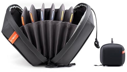 PGYTECH Filter Organizer M Filtertasche für Kamera Objektiv Schicht Lagerung Beutel für Fotografie Leicht Schützen Zubehör vor Kratzern, Druck & Spritzwasser, mit Farbcodierung