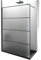 IMPALLI Cabine de douche Walk en H200 cm extensible 148 – 149 cm avec mur fixe Open Space Bras support cabine de douche en verre trempé 6 mm anti-calcaire profilés aluminium noir mat (satiné 150)