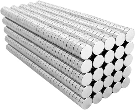 Strong Magnets Neodym Magnet - Rund 8 x 3 mm - 10 Stück - Extra stark, hält bis 1,3kg - Für Magnettafel, Kühlschrank, Whiteboard, Pinnwand, Büro