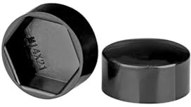 Écrou Hexagonal à tête plate, capuchon de protection en plastique, vis hexagonale externe décorative(Grey,20pcs 13X10XM8)