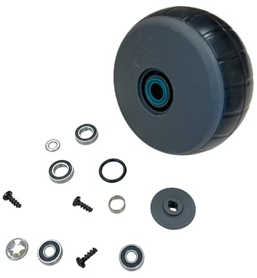 TIMBERA Kit de réparation roue avant compatible avec Husqvarna Automower – sans axe – comprend roulements, joints, pneu, moyeu, cache – pour 310, 315, 315X