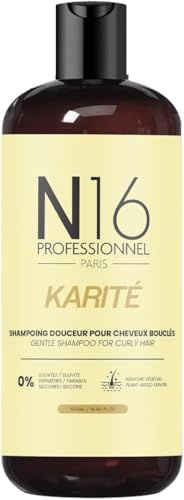 Bio-Sheabutter Shampoo N16 Professionnel – Intensiv pflegend – Ohne Sulfate & Parabene – Französische Marke – 500 ml