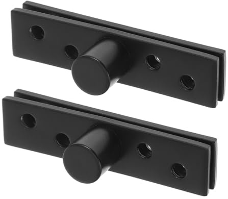 OUNONA 2 Stück Edelstahl Türbänder Drehbar Verdeckte Scharniere Schwerlast Pivot Türbeschläge für Holztüren Kleine für Schränke Küchen und Versteckte Türen