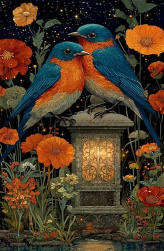 700 Piece Jigsaw Puzzles for Adults Orange Flower Animal, Educational Games, Challenging & Brainteasing for Men Women Elders Seniors, Puzzle 700 Pieces