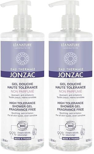 Tolérance biosonde du gel de douche haute sans parfum 500 ml (Lot de 2)