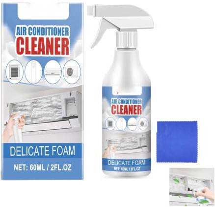 Air Conditioner Cleaner, No Washing Air Conditioner Foaming Coil Cleaner Spray, Air/Conditioner Foam Coil Cleaner, Effective & Multi-function Fan Cleaner Spray,Airs Con Cleaner for Home & Car AC，1PC