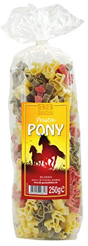 Bull & Bear bunte Pferde Nudeln 250g, Motivnudeln aus Hartweizengrieß, handgefertigt in deutscher Manufaktur, Pasta Geschenk
