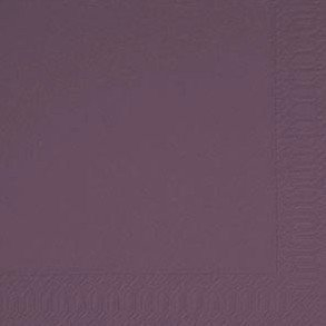 Duni Cocktail-Servietten 3lagig Zelltuch Uni plum, 24 x 24 cm, 250 Stück