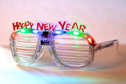 Party-LED-Gläser, viele Farben Blinkende Gläser (HAPPY NEW YEAR)