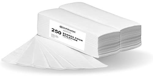 250 BANDES pour EPILATION lisses non tissées, PUREWAX By Purenail, Marque française