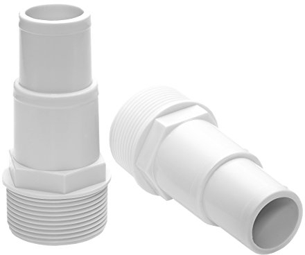 POWERHAUS24 Pumpenanschluss Ø 32/38mm mit 1 1/2 Zoll Aussengewinde - 2er Pack